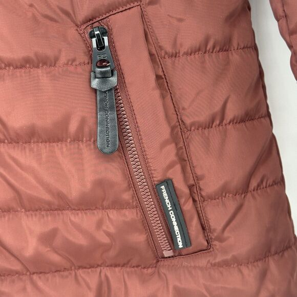 FRENCH CONNECTION  Quilted Barn Jacket - Barn Red Size 4 US NWT - Picture 8 of 11